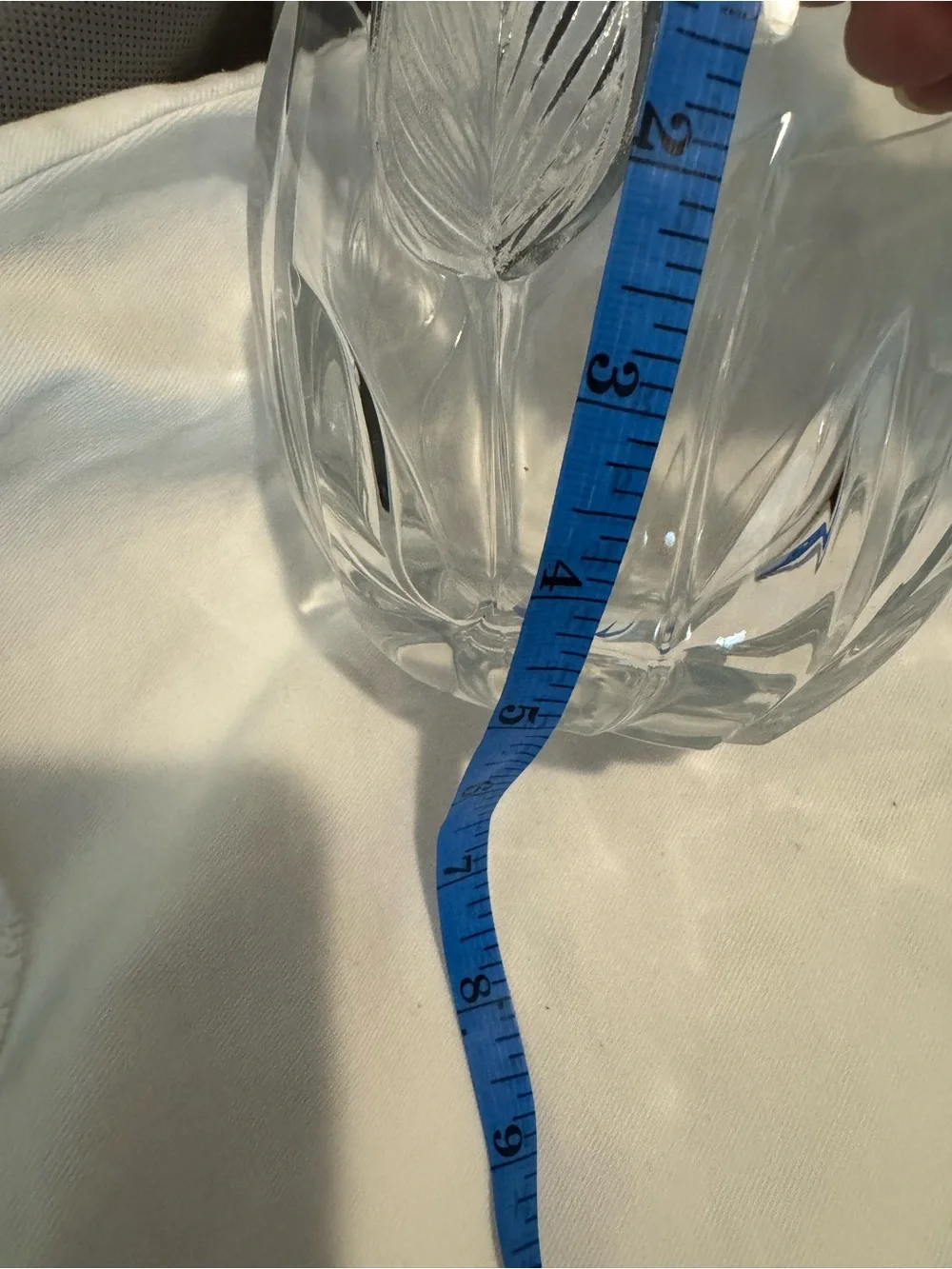 Clear 24% Lead Crystal 6 inch Glass Vase - Made in France